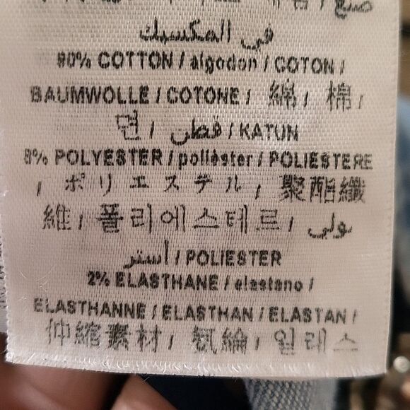 GUESS Jumpsuit Los Angeles Overalls Women's 4 Denim Skinny Leg Distress Y2K - Picture 10 of 16